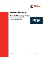 Owner Owner Manual Manual: Remote Monitoring System