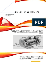 Electrical Machines: Henry Calderon Montano Subject:English
