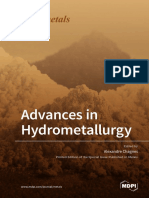Advances in Hydrometallurgy
