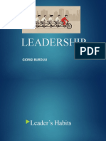 Leader's Habits - Leadership - Giorgi Burduli