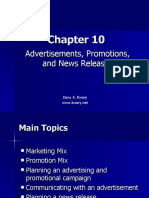 Promotion Mix Chapter - Advertising, PR & News Release Planning