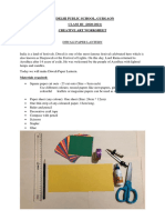 Delhi Public School, Gurgaon CLASS III (2020-2021) Creative Art Worksheet