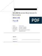 RD050 Business Requirements - BESCOM - Payroll