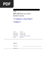 D-MD-120 Installation Instructions