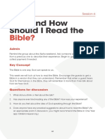 Why and How Should I Read The: Bible?