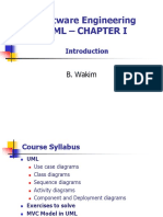 Software Engineering Uml - Chapter I: B. Wakim
