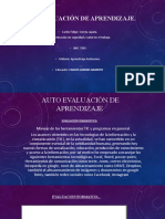 Auto Evaluación de Aprendizaje - Aprendizaje Autonomo.