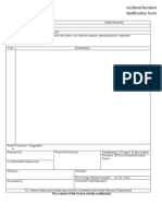 Incident Report Form Blank