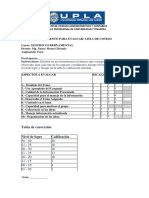 Lista de Cotejo - Foro