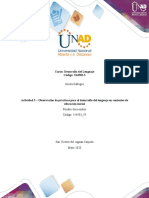 Actividad 3 - Observación de Prácticas para El Desarrollo Del Lenguaje. Yennifer Araujo