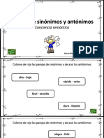 Colorear-Parejas-Sinonimos-Y-Antonimos Seee PDF