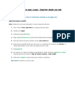 Ejercicio Paso A Paso. Importar Desde Una Web PDF