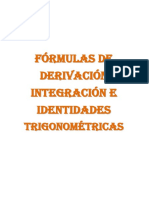 Fórmulas de derivación e integración trigonométricas