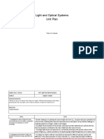 Light and Optics Unit Plan