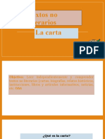 Textos No Literarios La Carta 3° Basico