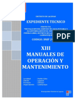  Manuales O&M Sistema de Agua y Desague