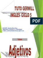 Ingles Ciclo 5 Adjectives November The 5th