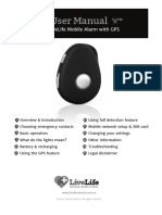 User Manual: The Livelife Mobile Alarm With Gps