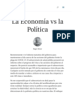 La Economía vs la Política _ Vision América Latin