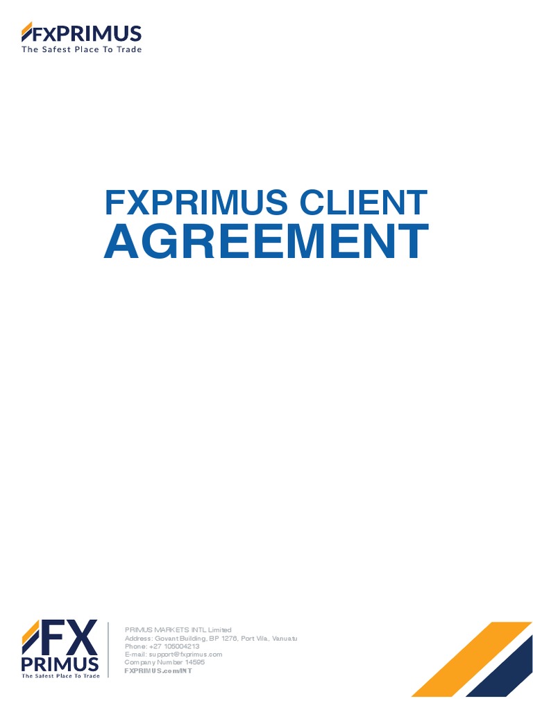 FXPRIMUS Client Agreement VU PDF | PDF | Margin (Finance) | Contract ...
