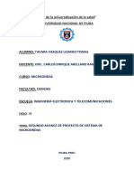 Avance #2 de sistemas de mircroondas- Tavara vasquez lizado tomas