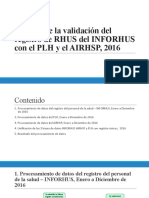 Análisis de La Validación Del Registro de RHUS