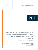 Defectos en La Fabricacion de Teja Ceramica Extruida - Rev2