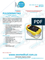 Pulsoxímetro pediátrico digital con medición de oxígeno en sangre y pulso
