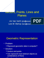 Vectors, Points, Lines and Planes: Jim Van Verth Lars M. Bishop