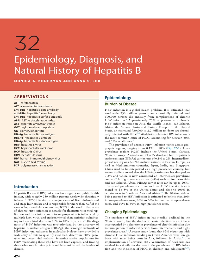 Epidemiology, Diagnosis, and | PDF | Hepatitis B | Hepatitis