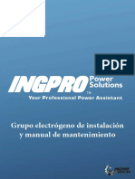 Generator Maintenance Manual in Spanish