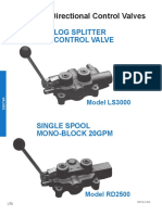 Directional Control Valves: Log Splitter Control Valve