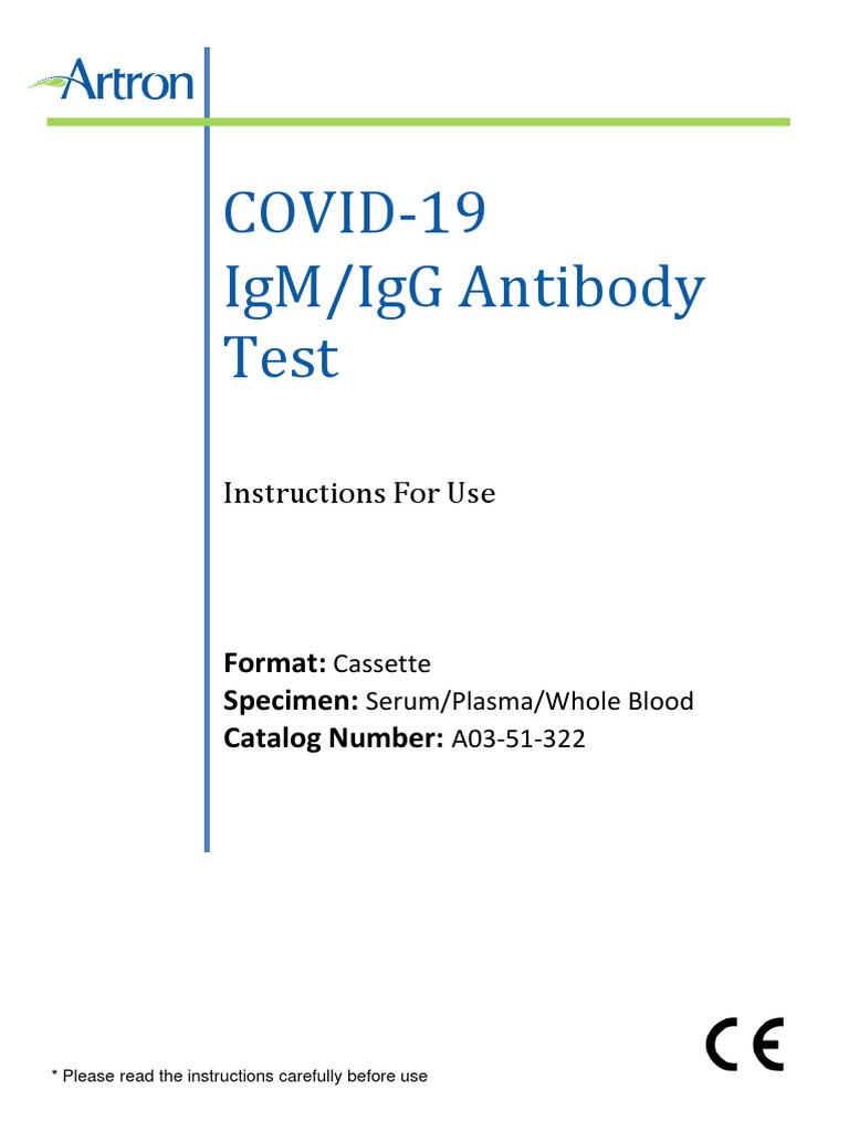 3insert For COVID19 IgMIgG Antibody Test PDF Diagnosis Of Hiv