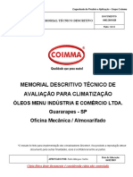 Recomendação técnica para climatização de oficina e almoxarifado