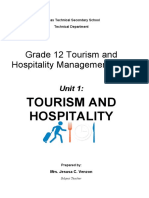 Grade 12 Tourism and Hospitality Management NC2