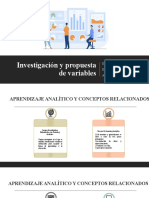 Investigación y Propuesta de Variables