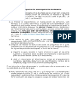 Instructivo Capacitación en Manipulación de Alimentos