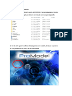 Instalación de Promodel
