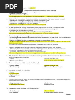 Statement of Income