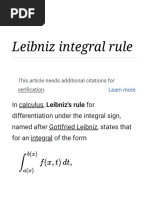 Leibniz Integral Rule - Wikipedia