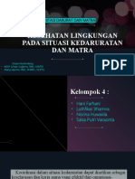 Kesehatan Lingkungan Pada Situasi Kedaruratan Dan Matra