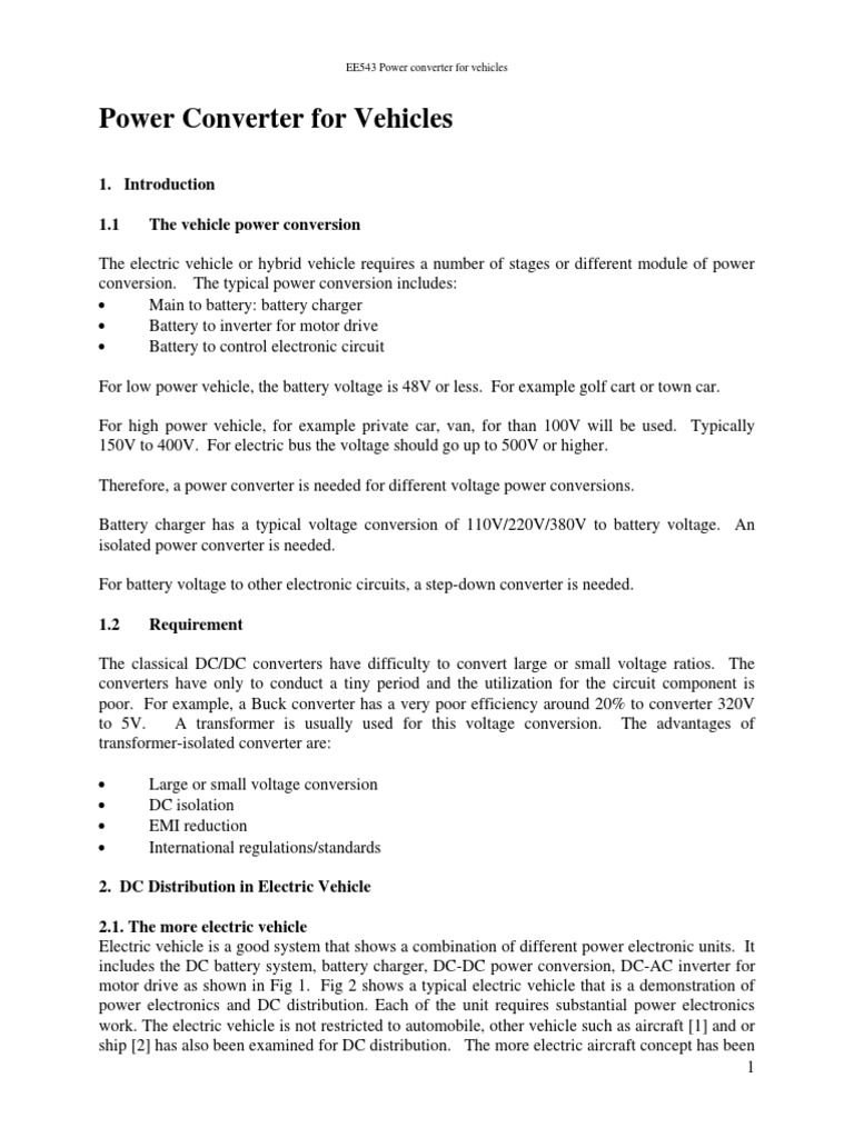 PoweConverter Vehicle 2015 | PDF | Power Electronics | Power Inverter