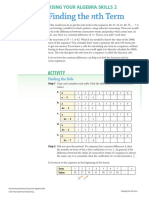 Finding The NTH Term: Activity