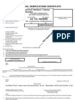 Annual pension verification form