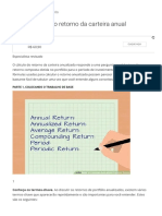 Como calcular o retorno da carteira anual - Oandwb Conhecimento