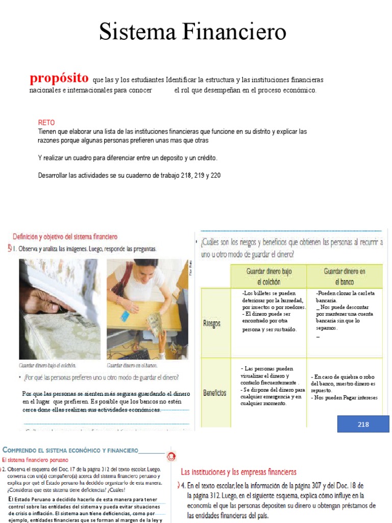 Sistema Financiero para Estudiantes | PDF | Bancos | Dinero