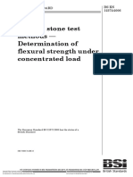 Natural Stone Test Methods - Determination of Flexural Strength Under Concentrated Load