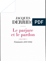Derrida-Le Parjure El Le Pardon PDF