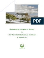 Subdivision Feasibility Report 101 We Subdivide Avenue, Auckland