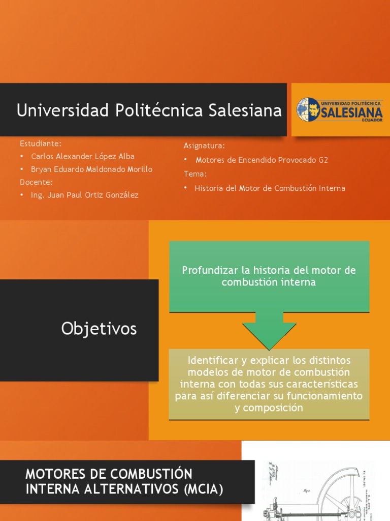 Historia Del Motor de Combustion Interna PDF Máquina de vapor Motor de combustión interna